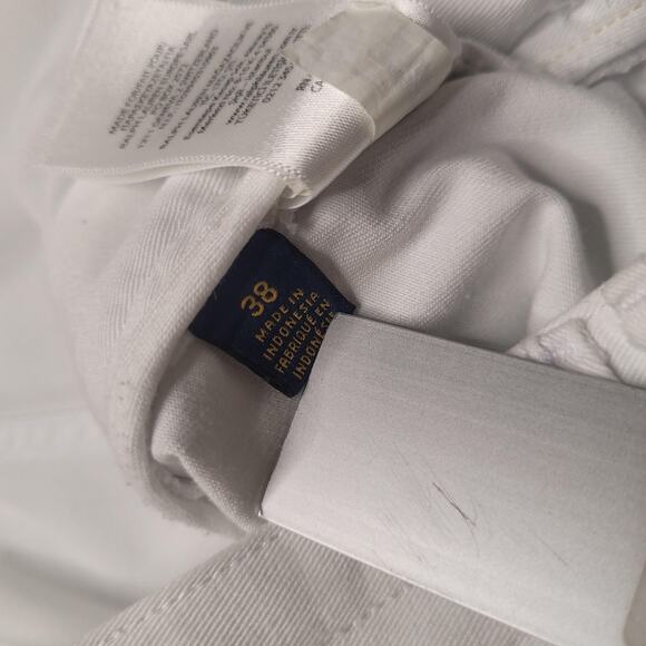 Polo Ralph Lauren Shorts Men 38 White Graphic Cargo Utility Pockets Twill Preppy - Picture 4 of 11